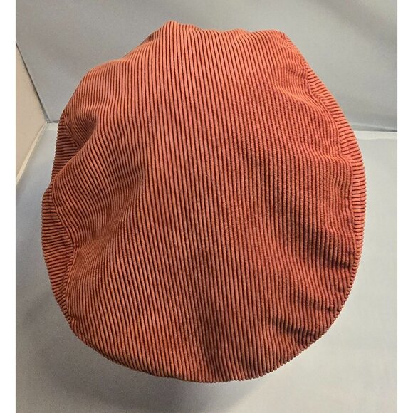 Rust Corduroy Newsboy Cap Large Lined vintage - Picture 2 of 6